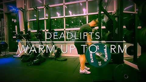 Deadlifts warm up to 1RM