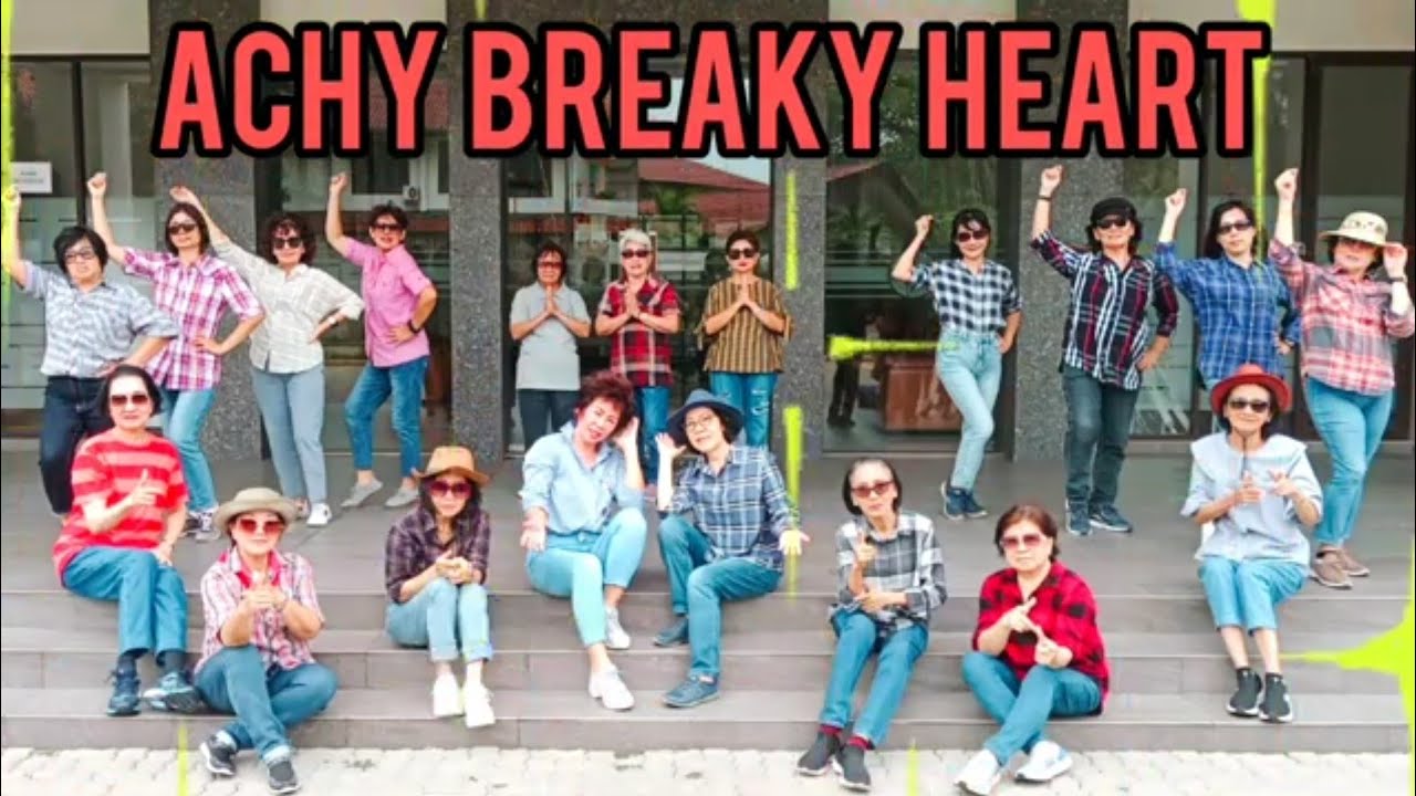 ACHY BREAKY HEART - LINE DANCE Chor : Yuliet Lam ( USA ) Demo by : LD ...