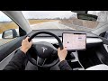 Tesla Model Y Long Range AWD - POV Review / First Impressions