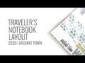 Traveler's Notebook Process Layout 2020 | Around Town