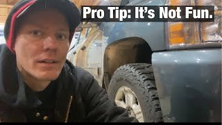 How to Replace a Silverado 4WD Engine Mount / Motor Mount Passenger Side. 2010 Chevy Truck.