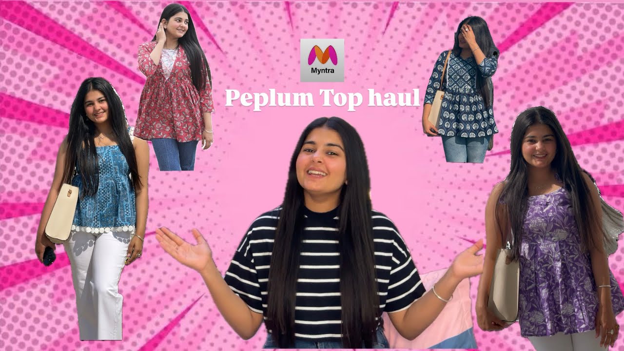 ✨ Myntra Peplum Tops Haul Under ₹699 | Trendy & Budget-Friendly! ✨