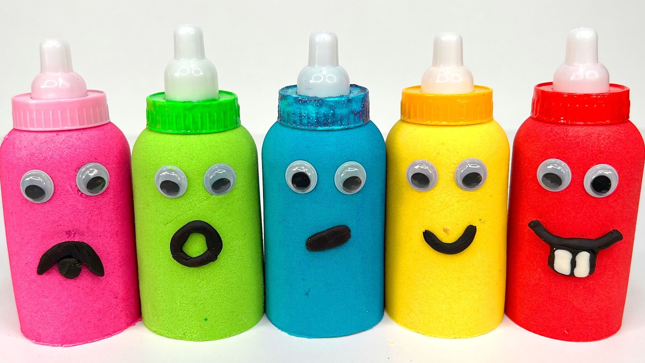 Satisfying Video l How to Make Rainbow Bathtubs into Mixing Slime with Glitter Pool Cutting ASMR 88