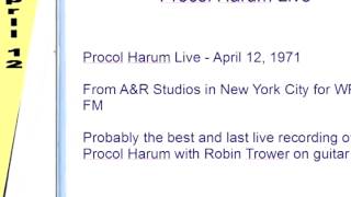 Procol Harum Live April 12, 1971 Memorial Drive 01