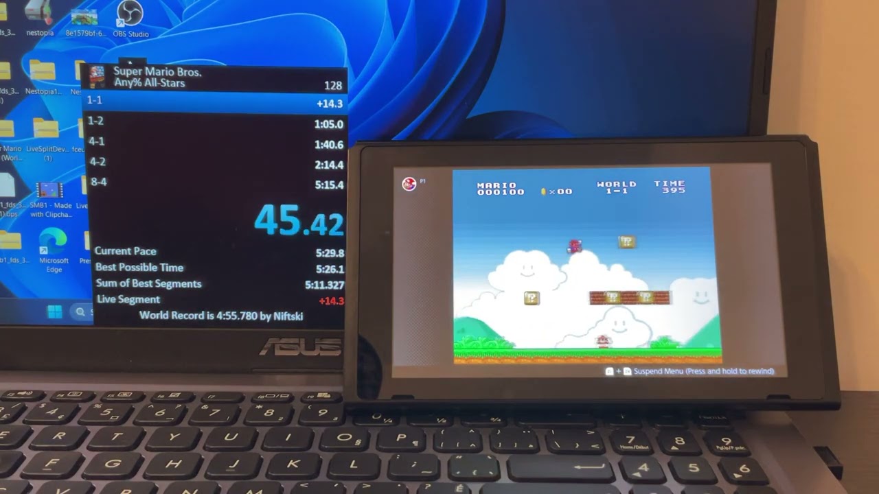 Super Mario Bros 10 Walljumps speedrun in 