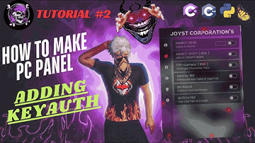 How to add KeyAuth |How to Make Panel For Free Fire | Basic to Advance Series | TUTORIAL # 02