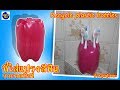DIY ที่วางแปรงสีฟัน จากขวดพลาสติกเป๊ปซี่  Recycle plastic bottles By unclenui