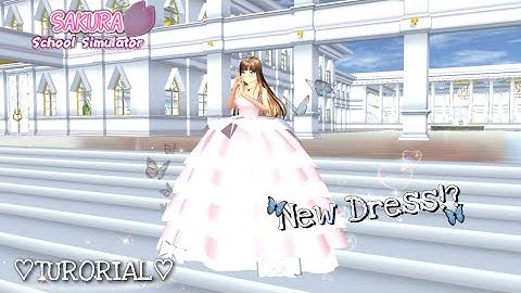 NEW PRINCESS GOWN DRESS!? ~Tutorial~ (How to get a princess gown dress) Sakura School Simulator