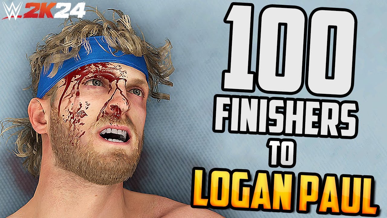 100 Finishers to Logan Paul in WWE 2K24 !!!