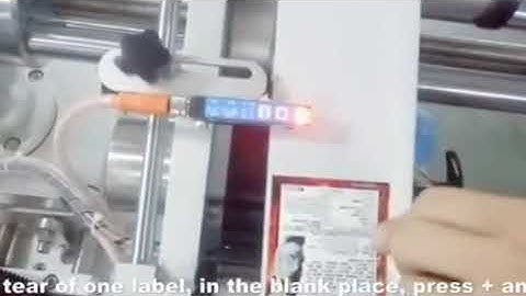 How to teach SICL label gap sensor for labeling machine