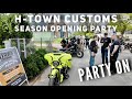 Harley maddin unterwegs h town customs  season opening party