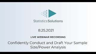 Confidently Conduct and Draft Your Sample Size/Power Analysis