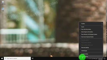 Windows 10 Home : How to turn on or turn off action center from taskbar