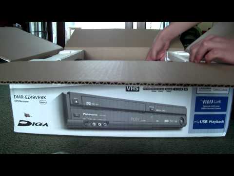 Panasonic DMR-EZ49VEBK DVD Recorder *UNBOXING*