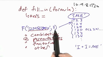 Fill In Function Solution - Design of Computer Programs