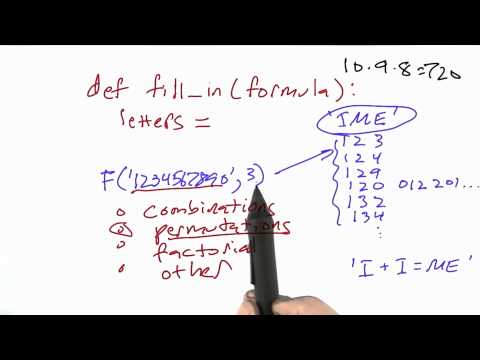 Fill In Function Solution - Design of Computer Programs