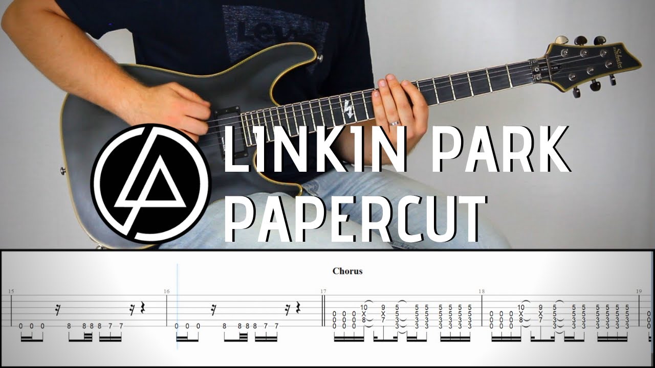 LINKIN PARK - PAPERCUT | Guitar Cover Tutorial (FREE TAB)