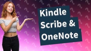 Is Kindle Scribe compatible with OneNote?