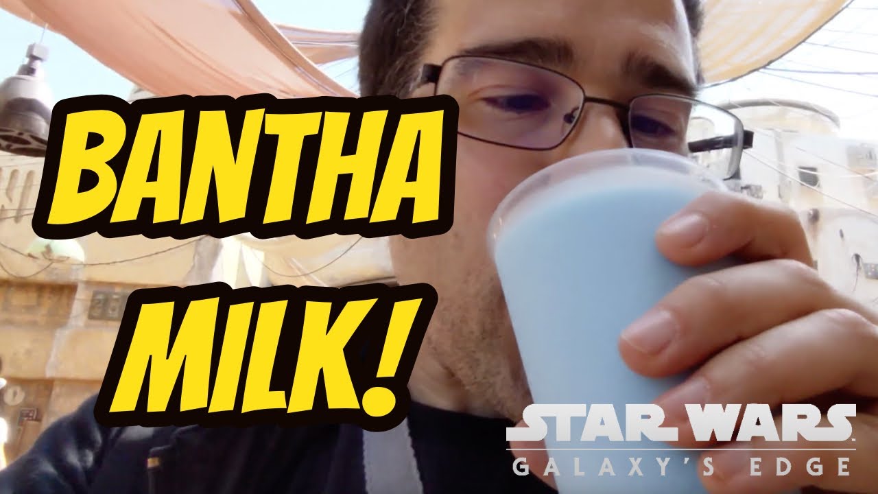 hardwareswap Star Wars Bantha Blue Milk Taste Test at Star Wars Galaxy's Edge #GalaxysEdge