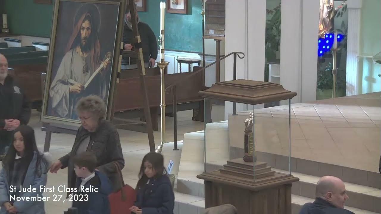 Veneration of St Jude First Relic St. Jude Church, Mastic Beach NY