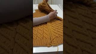 Kapşonlu Bayan Hırka Yapımı.