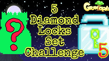 New set with 5 diamond locks set challenge | Growtopia #46