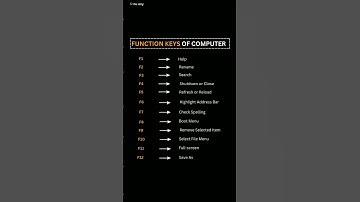 Computer Function Keys Explained! 💻