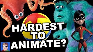 TOP 10 Hardest to Animate Things in Pixar