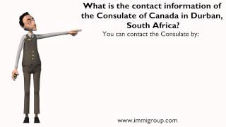 What is the contact information of the Consulate of Canada in Durban, South Africa?