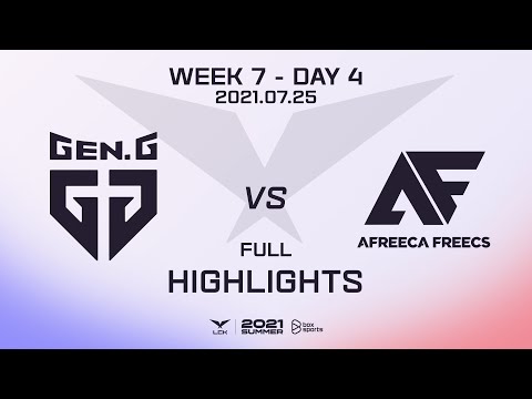 GEN vs AF Highlights ALL GAMES LCK Summer Split 2021 W7D4 | Gen.G vs Afreeca Freecs
