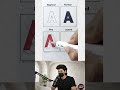 3D Alphabet “A” Drawing Challenge 😱✏️ Seedha Khada Kaise Hai? #shorts