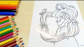 Tangled rapunzel princess coloring | coloring pages | Princess Disney