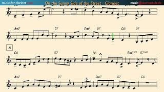 Wie Du 'On the Sunny Side of the Street' mit deiner Klarinette spielen kannst. MIt Solotranscription