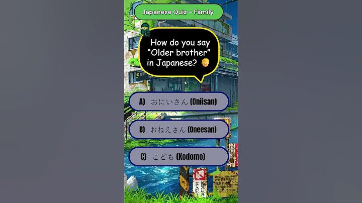 👨‍👩‍👧‍👦 60-Second Japanese Family Quiz: 5 Words! 🇯🇵