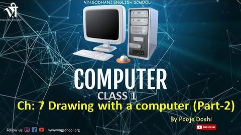Computer For class 1 | Ch: 7 Drawing with a computer (Part-2) By Pooja Doshi