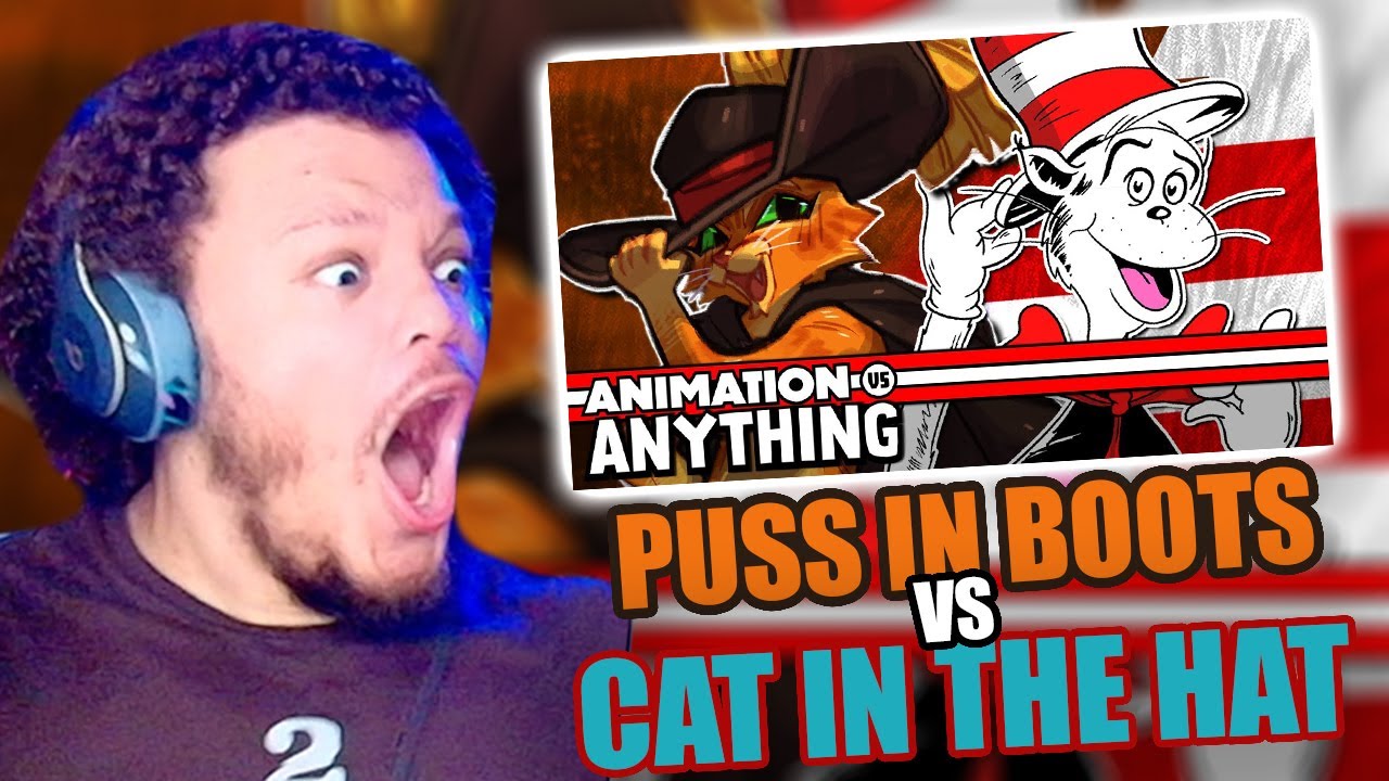 ITS RAINING CATS AND BARS!!! HAHA!! PUSS IN BOOTS VS CAT IN THE HAT ANIMATION VS ANYTHING REACTION!!