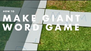 How to make a giant outdoor word game | Bunnings Warehouse screenshot 2