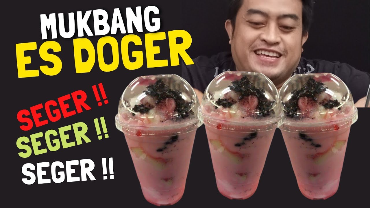 MUKBANG MINUM ES DOGER YANG SEGER BANGET !!!