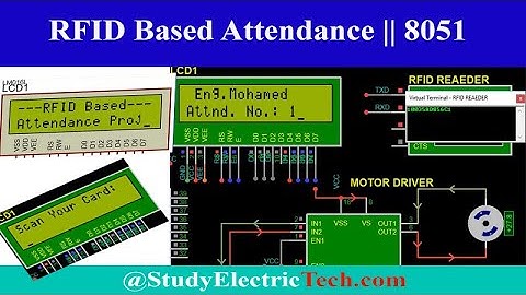 RFID Based Attendance System Using 8051 Microcontroller - Proteus