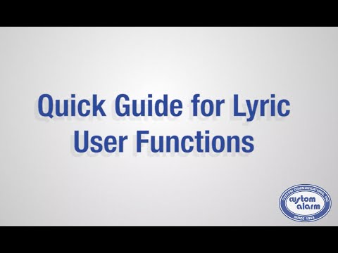 Lyric Tutorial for User Codes