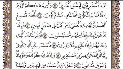 سورة الزخرف الشيخ ياسر الدوسري صفحة ٤٩٢