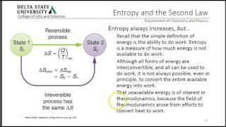 DSUPHY221 Chapter 15 Part 3   Entropy