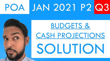 PoA Jan 2021 P2 Q3 - Solutions - Budgets and Cash Projections