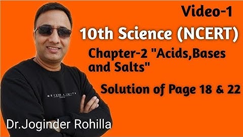 (Video-1, Chapter-2)10th Class NCERT:Topic "Solution of Questions of Page 18 and 22".
