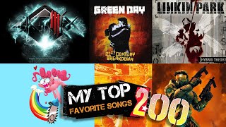 My Top 200 Favorite Songs of All Time