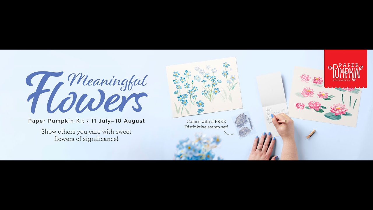 MEANINGFUL FLOWERS ~ Alternatives ~ AUGUST Paper Pumpkin - YouTube