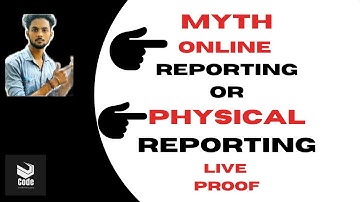 Online Reporting Or Physical Reporting Doubt Clear | CSAB Counselling 2021