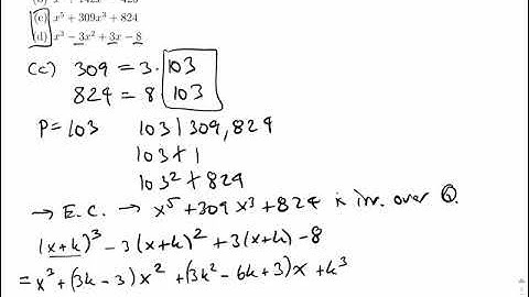 Polynomials: Using Eisenstein’s Criterion with a Shift