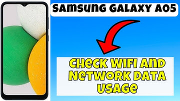 Check Wifi And Network Data Usage Samsung Galaxy A05 || How to check wifi and network data settings