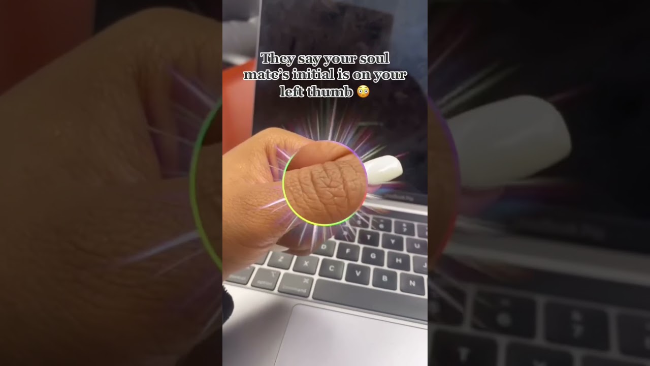 They say your soulmate’s initial is in your left thumb #shorts #funny #